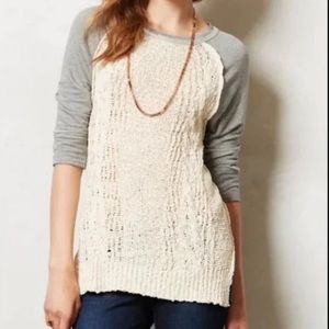 Anthropologie Dolan Cable Knit Tunic Sweater